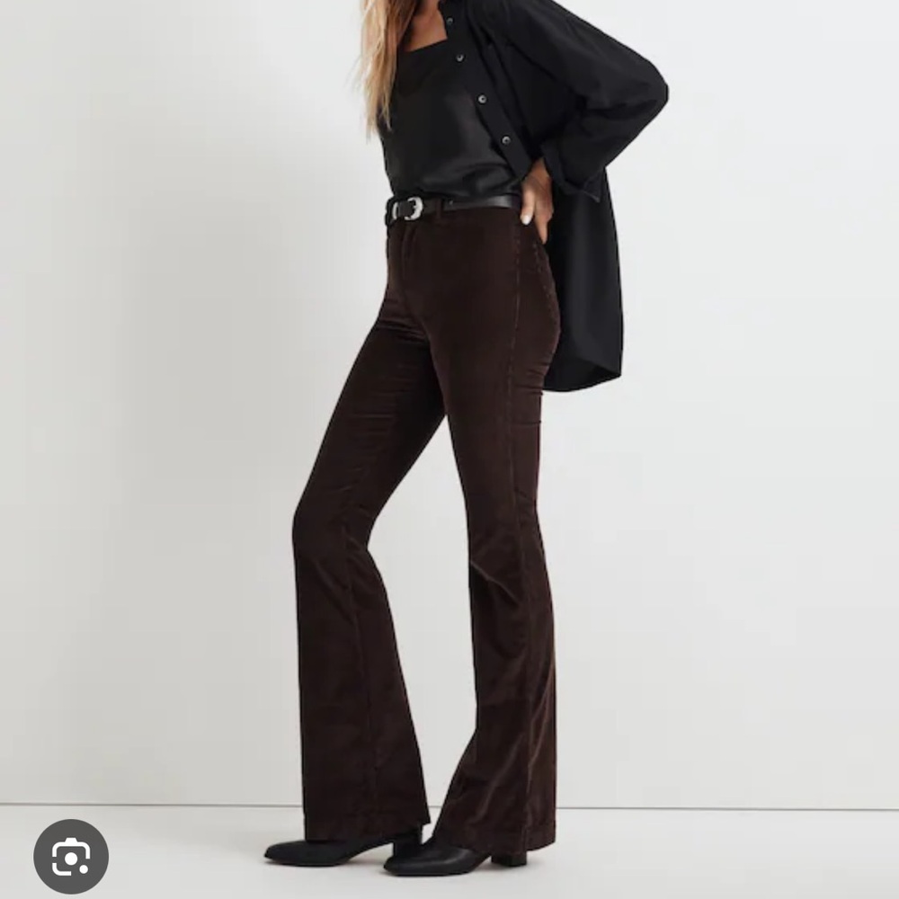 Madewell The Perfect Vintage Corduroy Flare Pants Brown 25
